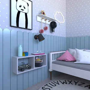 Nicho para Quarto Infantil 60cm Cinza Cristal