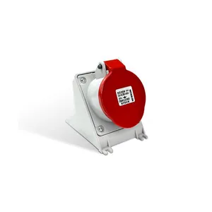 Tomada Fixa Sobrepor 2p T 32a 380v 440v 9h Ip44 Vermelho Newkon Steck