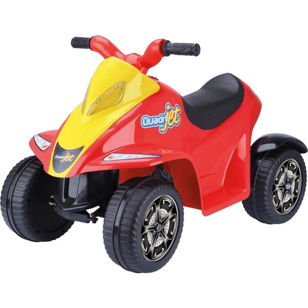 Quadriciclo Elétrico Quadrijet Amarelo / Vermelho com Cambio e Marcha Ré - 668