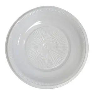 Prato Fundo 20cm Descartável Plástico Biodegradável Branco com 10 Unidades 7620 - Trick Trick