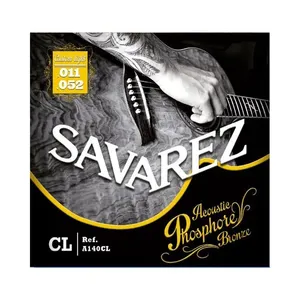 Encordoamento Violão Aço A140CL Acoustic Phosphore Bronze Custom Leve .011-.052 Savarez Encordoamento Violão Aço A140CL Phosphore Bronze Custom Leve Savarez