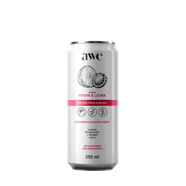 Energético Sabor Pitaya e Lichia Awe – 355ml