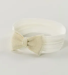 Faixa de Cabelo Mini Pérolas Off White
