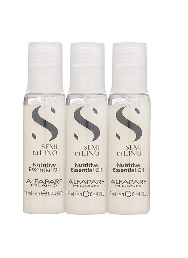 Kit Ampola Alfaparf Semi Di Lino Moisture Nutritive Essential Oil (03x 13ml)