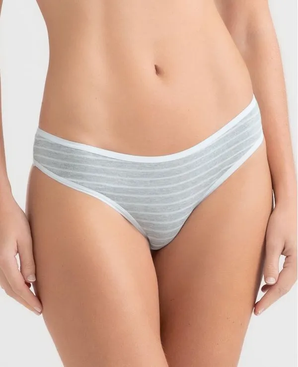 KIT 3 CALCINHAS TANGA COTTON BRANCO P