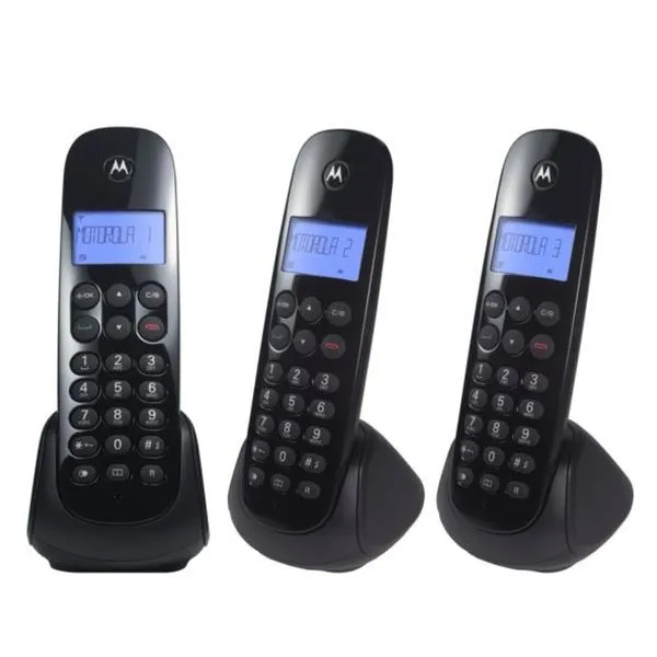 Telefone sem Fio Motorola Moto 700 com 2 Ramais Preto