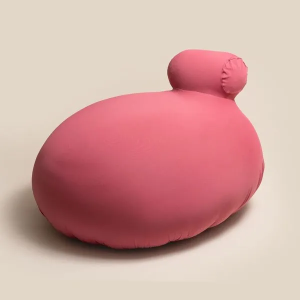 Puff Ergo Com Apoio Mescla Escuro Puff Malha Ergo Com Apoio - ROSA