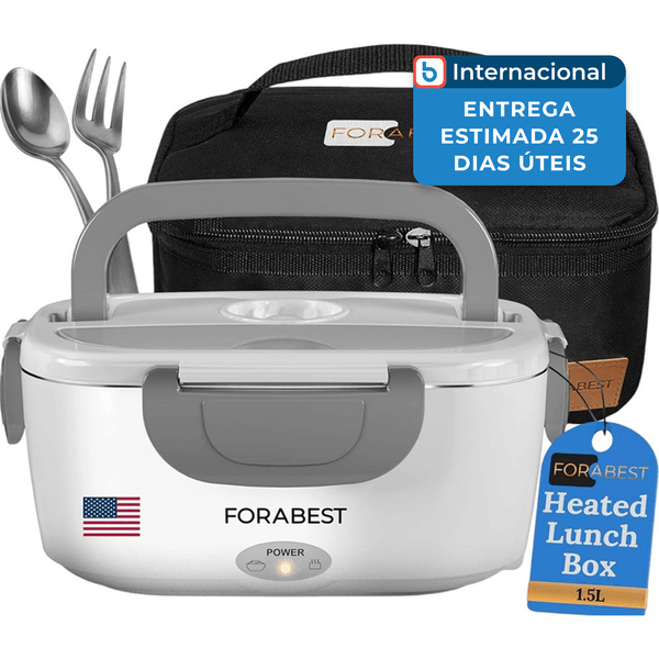 Lancheira Elétrica Forabest 80W 1,5L Cinza A-MBI