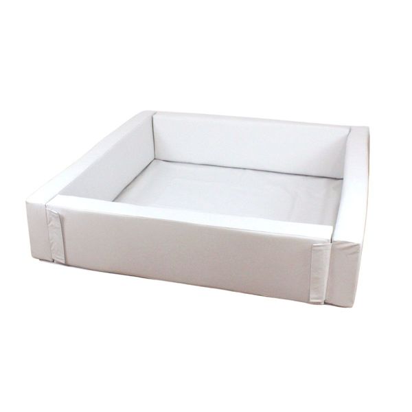 Piscina de Bolinhas Quadrada Desmontável 1m20 x 30cm Branca