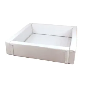 Piscina de Bolinhas Quadrada Desmontável 1m20 x 30cm Branca