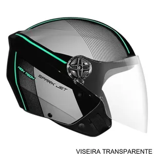 Capacete EBF Spark Jet Volt Preto E Tifany 60 (MP)