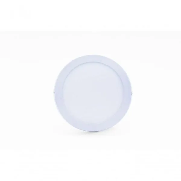 Plafon Led Sobrepor 18w Redondo 6500k Branco Frio Bivolt - Kit Com 5 Un.