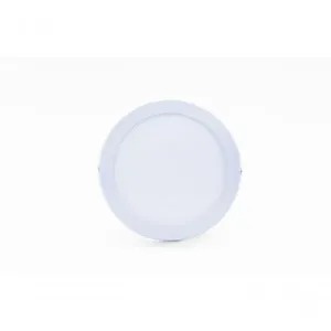Plafon Led Sobrepor 18w Redondo 6500k Branco Frio Bivolt - Kit Com 5 Un.