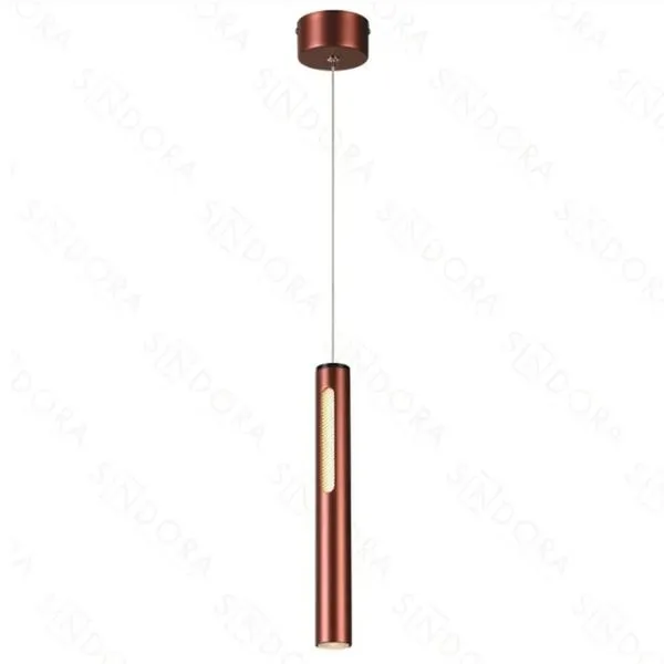 Pendente Dcd01824 com Iluminação 7W 3000K e Fluxo Luminoso 350LM Marrom Casa Chafariz Pendente Dcd01824 7W 3000K com Fluxo Luminoso 350LM Marrom Casa Chafariz