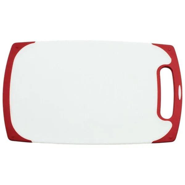 Tábua para Corte Lovfe 40 x 24 cm Branco e Vermelho A01-4 E-BI
