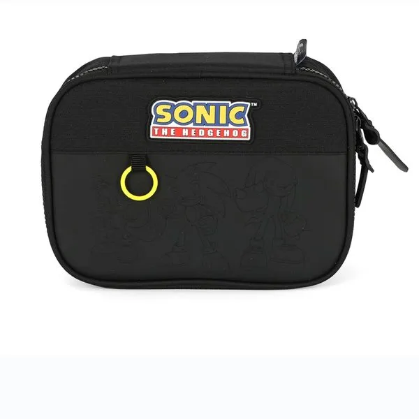 Estojo Box 100 Pens SONIC HEDGEHOG Preto - Luxcel ET49844SO