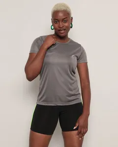 Blusa Feminina Fitness Fitter Lisa Cinza Médio G