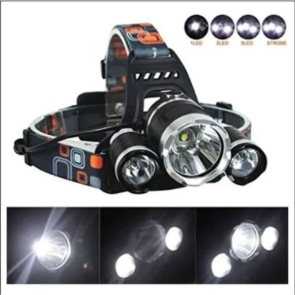 Lanterna de Cabeça Boruit Rj-2800 Dual Light Recarregável com Zoom Regulável 2000 Lumens Oem Lanterna de Cabeça Boruit Rj-2800 Dual Light Recarregável com Zoom Regulável Oem