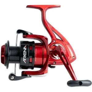 Molinete Arena 2000 FD Drag 4,5kg Vermelho com Fricção Dianteira e Corpo em Grafite Marine Sports Molinete Arena 2000 FD Drag 4,5kg Vermelho com Carretel de Arremesso Longo Marine Sports