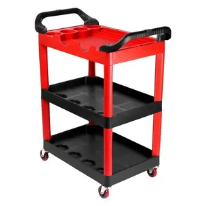 Carrinho Multiuso de Ferramentas VKCAR01 Organizador para Detalhamento Automotivo com Três Bandejas Vinik Carrinho Multiuso de Ferramentas VKCAR01 para Detalhamento Automotivo com Três Bandejas Vinik