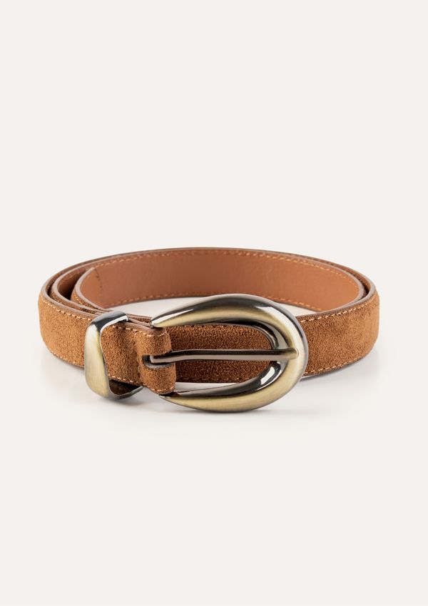 Cinto Feminino Em Suede - Marrom P