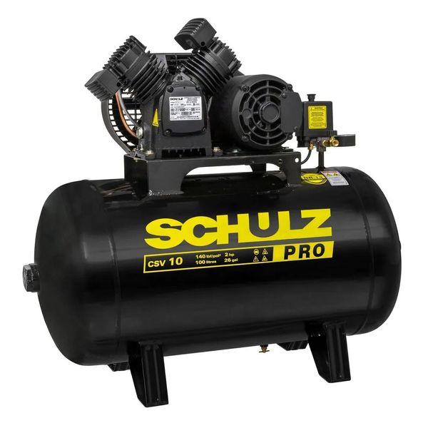 Compressor de Ar Profissional CSV 10/100 100 Litros 2 HP 220V COMPRESSOR PRO CSV 10 100 LITROS 220V
