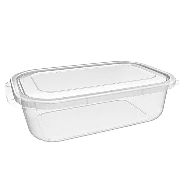 Pote Alto Retangular Médio 2,9L Plástico Natural 9x19x31cm - Nitron