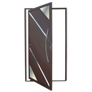 Porta Pivotante Alumínio Lambril Miraggio C/Puxador E.Marrom Corten 120 Brimak