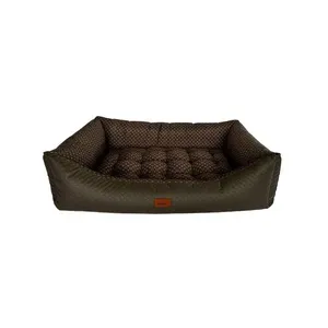 Cama para Cachorro Retangular Maxi Pet Lv Extra Grande em Corino e Poliéster Marrom 98x65cm 1 Unidade Cama para Cachorro Retangular Maxi Pet Lv Extra Grande em Corino e Poliéster Marrom 98x65cm
