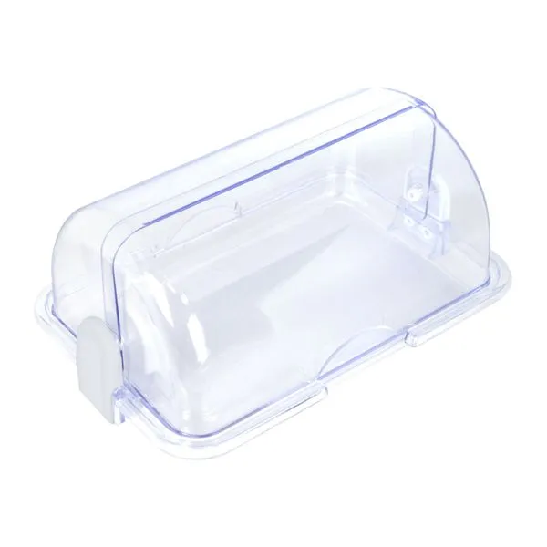 Porta Pão Basculante Plástico Cristal 13,6x20,4x30cm K10 - Keita