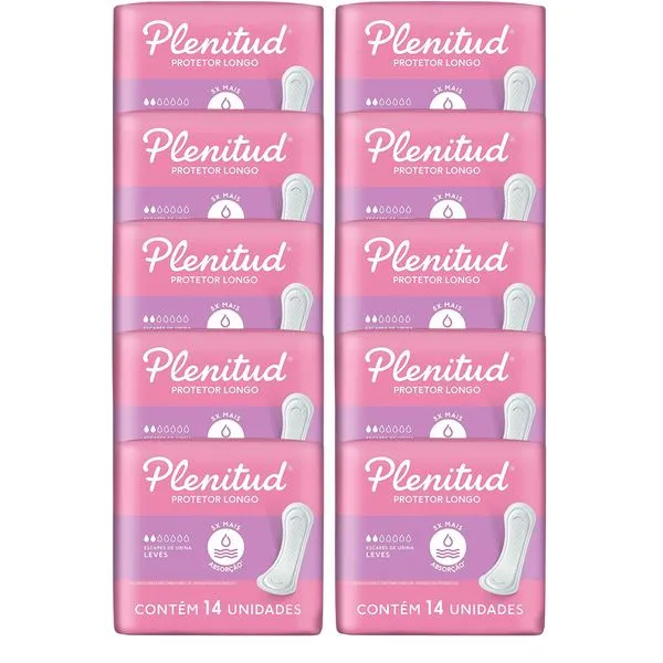 Kit 10 Absorvente Plenitud Femme Médio 14 Unidades