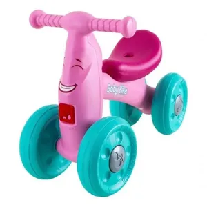 Bicicleta Equilibrio Joy Rosa Baby Bike Infantil Treino