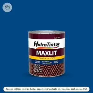 Tinta Esmalte Sintético Hidrotintas Standard Alto Brilho 750ml Maxlit Azul França (MP)