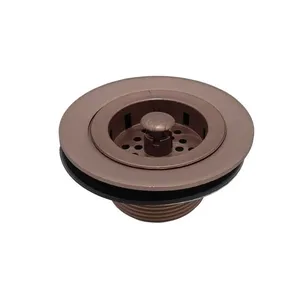 Válvula Americana Cozinha Pia Metal Com Cesta Abs Cobre Rosé Fosco 3.1/2