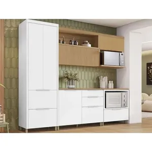 Cozinha Modulada Nesher Marquesa Nesher 5 Peças C5P34 Branca/Nature