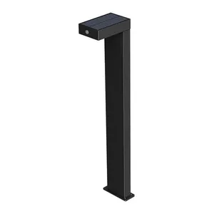 Poste / Balizador De Jardim Taschibra Superiore Led Solar 5w 3,7v Preto 15100119