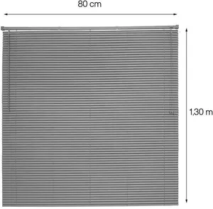 Persiana Off Horizontal Evolux PVC 25MM 80X130 Chumbo