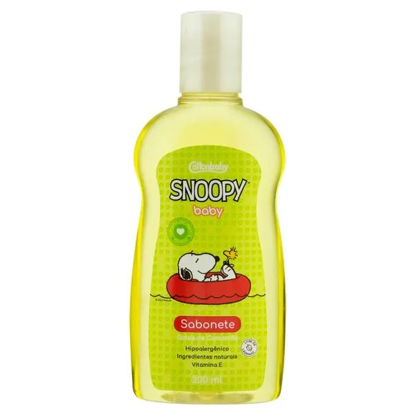 Sabonete Líquido Cottonbaby Snoopy Gotas de Camomila 200ml