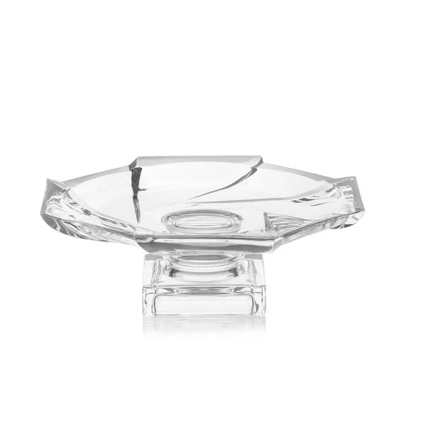 Boleira Stand de Mesa Diamond Vidro Transparente 30cm UD278 - Up Home