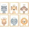 Quadro Infantil 6 un A4 vidro e pendurador