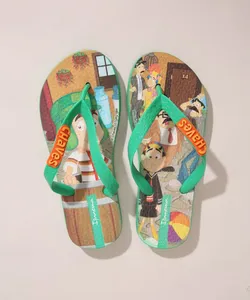 Chinelo Infantil Estampado Chaves e Chapolin Ipanema Verde 29-30