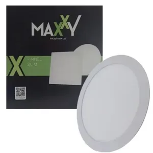 Painel Plafon Led Embutir Redondo 24w 6500k Max-0432