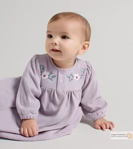 Vestido Flores Lilas - M