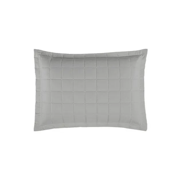 Porta Travesseiro Matelado Soft 1 Peça 70cm X 50cm 100% Poliéster - Cinza
