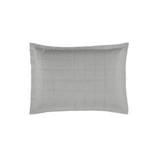 Porta Travesseiro Matelado Soft 1 Peça 70cm X 50cm 100% Poliéster - Cinza