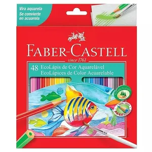 Lápis De Cor 48 Longo Aquarelável