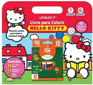 Maleta Folhas Para Colorir Hello Kitty