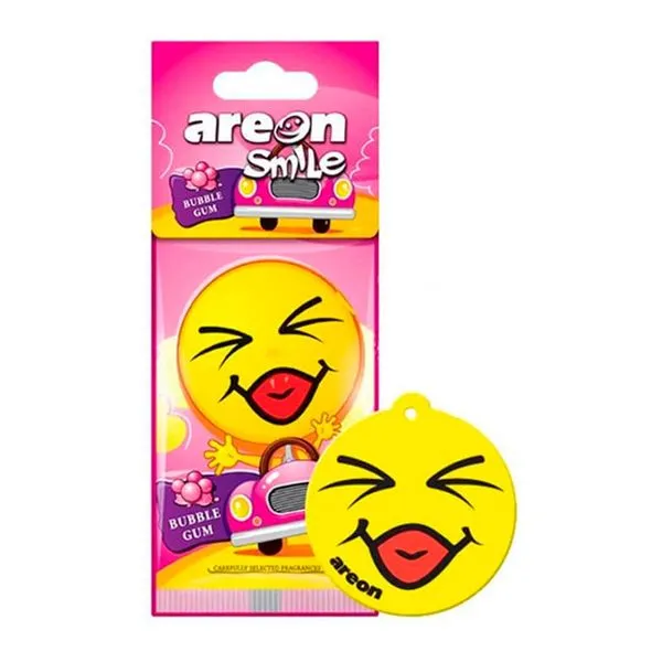 Aromatizante Para Carro Areon Smile Bubble Gum 1 Unidade