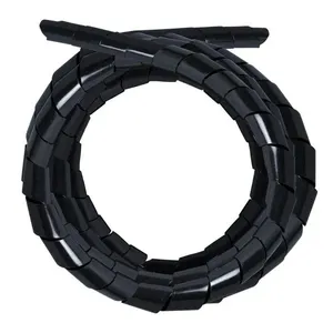 Organizador de Fios e Cabos Espiral CBO-200 12mm X 2m Preto para Computadores e Tvs Aquário Organizador de Fios e Cabos Espiral CBO-200 12mm X 2m Preto Aquário