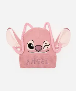 gorro infantil texturizado angel rosa UNICO